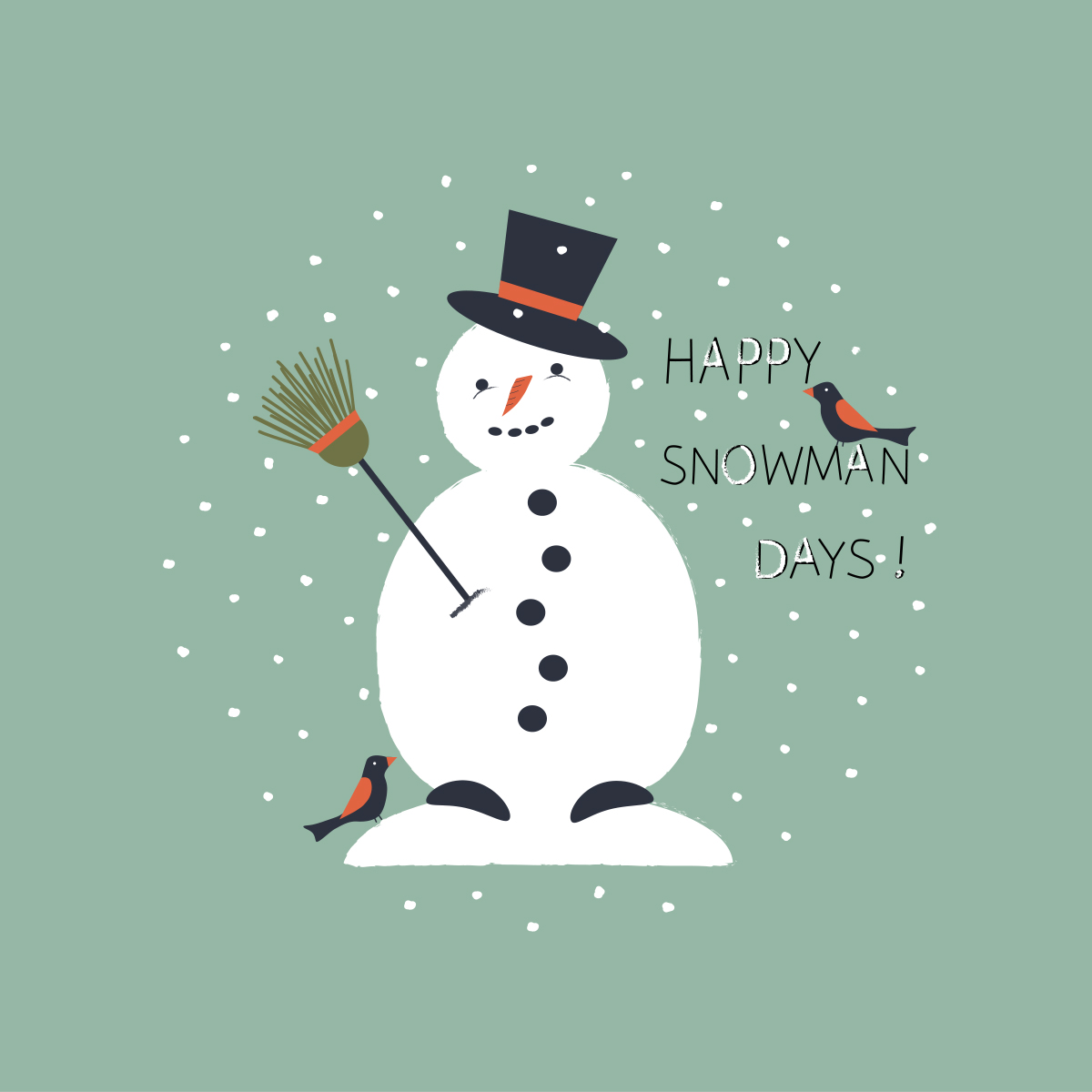 Happy Snowman Hoopart