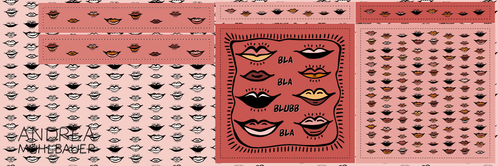 BlaBlaBlubb Lipps Tasche - Cut and Sew Panel