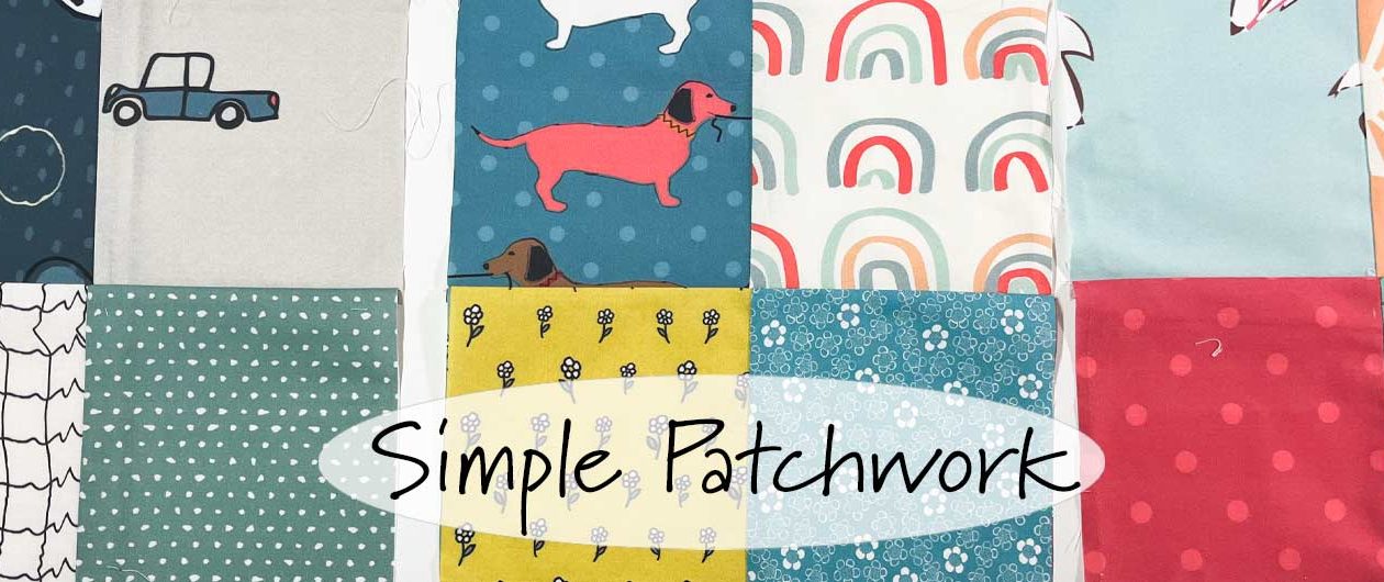 Einfache Patchworkdecke