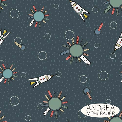 Space Exploration Dark Blue