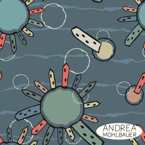 Space Life Middle Blue