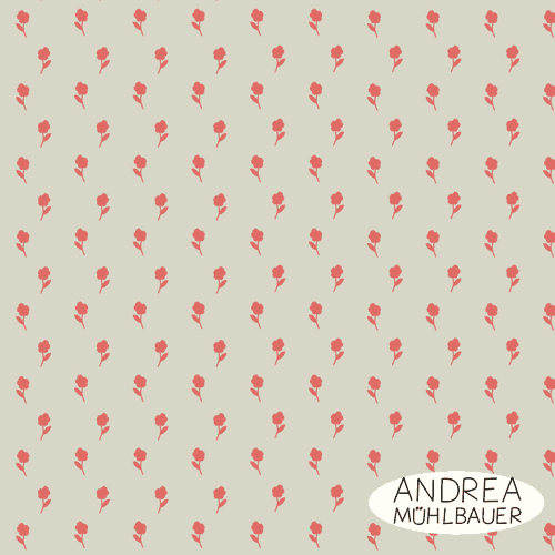 City Flowers Small on light gray