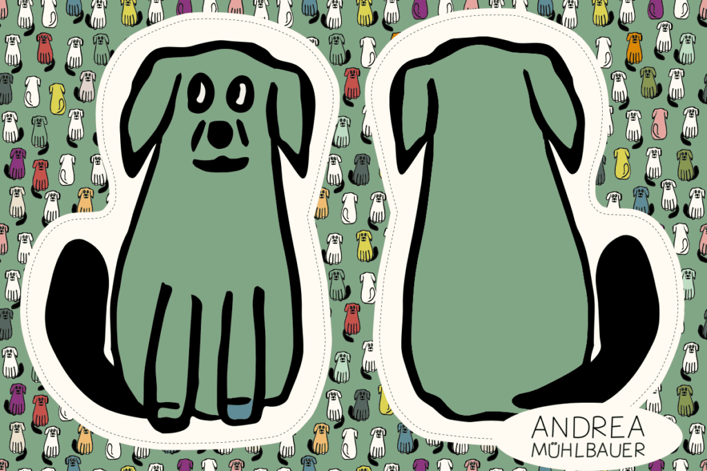 Hundekissen Cut and Sew Panel