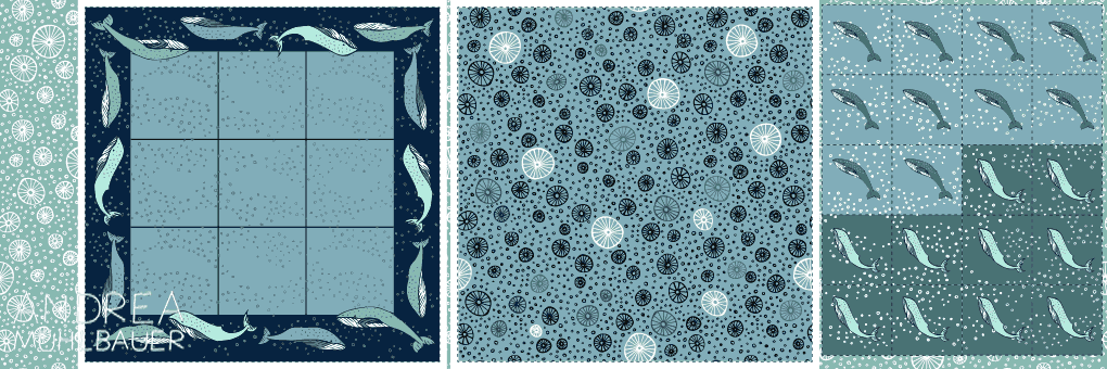 Wale Tik Tak Toe Cut and Sew Panel