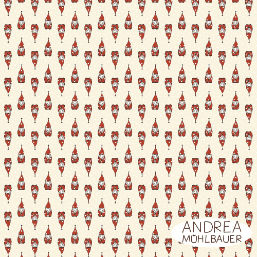 Christmas In The Forest Troll Beige Red 2