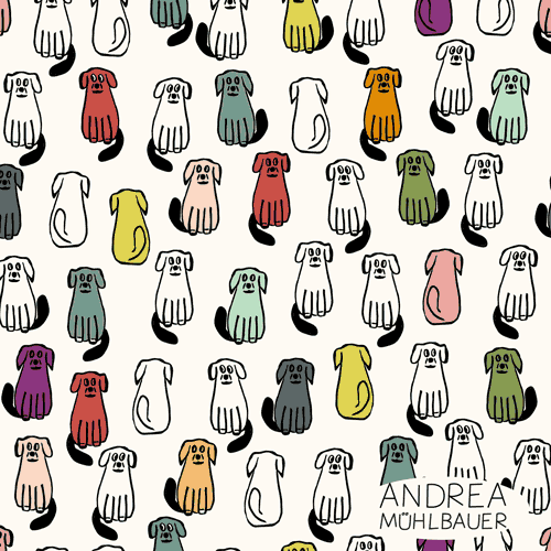 Hunde Regenbogenfarben