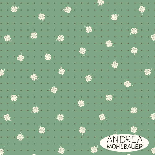 Kleeblaetter Punkte Gruen