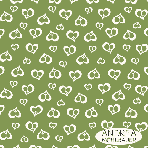 Love And Peace in Grün