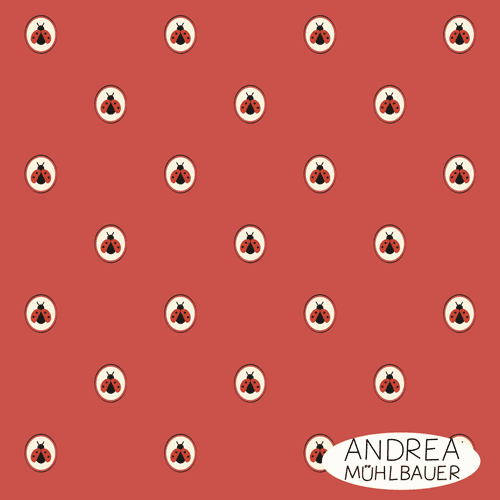 Retro Marienkaefer Rot