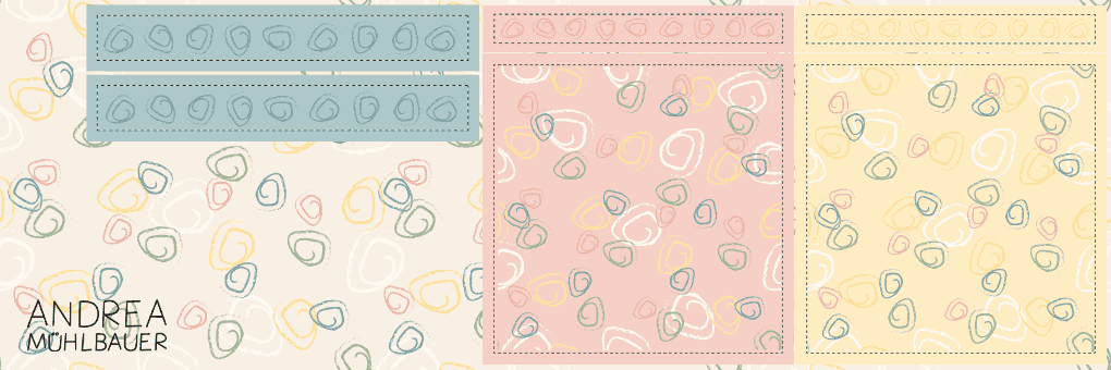 Tasche Kreidekringel pastel