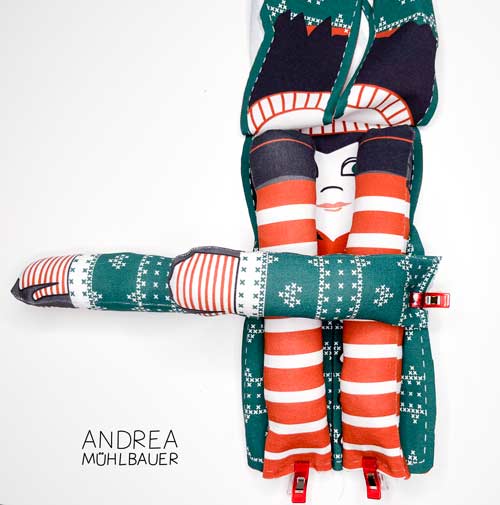 Arme und Beine festnähen