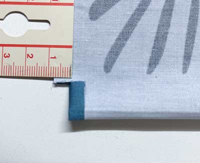 Nahtzugabe einschneiden