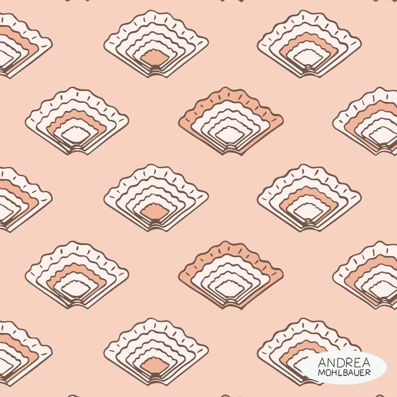 Muscheln apricot