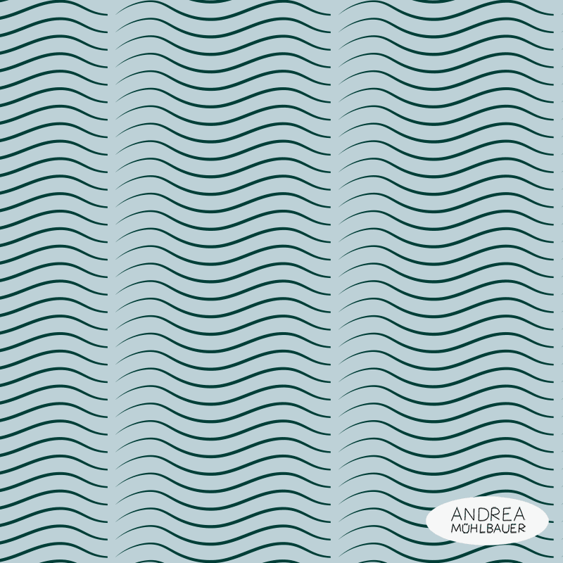 Wellen blau