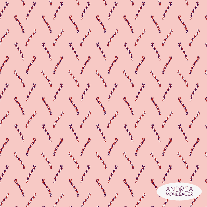 Zuckerstangen rosa